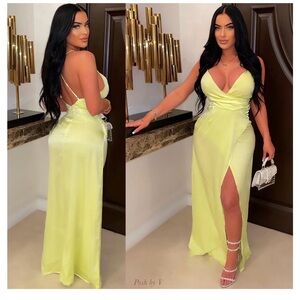 Chic Light Green Maxi Dress